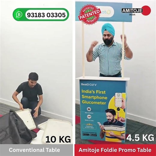 Traditional Promo Table vs Promotable® – 10 Mins vs 5 Seconds Setup! #promotion #amitoje