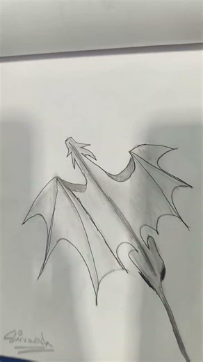 flying dragon sketch