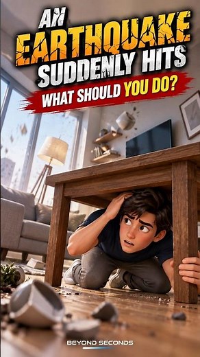 An Earthquake Suddenly Hits — What Should You Do? 😳