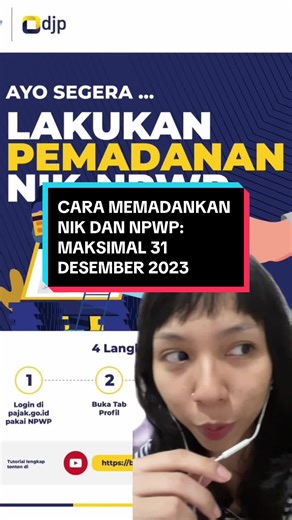Cara Memadankan NIK dan NPWP Sebelum 31 Desember 2023