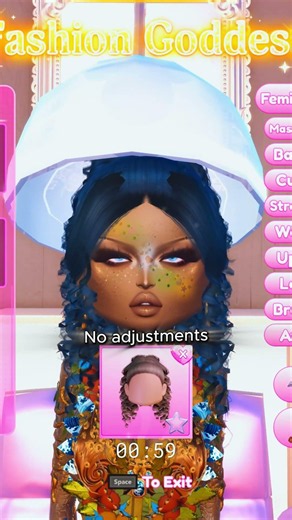Curly hair tutorial #dresstoimpressroblox #robloxdressup #dresstoimpress