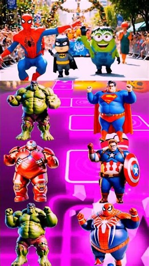 Spiderman_Marvel Trun Into Minion Hulk?! 😱 #shorts #marvel #spiderman #holi #avengers