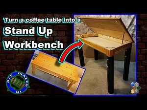DIY Workbench from Coffee Table - Multiple Table Mods