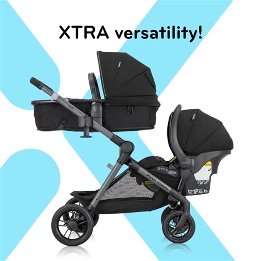 Xtra this way, that way and every which way with the Evenflo® Pivot Xpand™ Modular Travel System! Now better than ever. Shop now👇 #Evenflo #BestBabyProducts #BabyRegistry #BabyProducts #Pivot #Motherhood #PivotXpand | Evenflo Baby