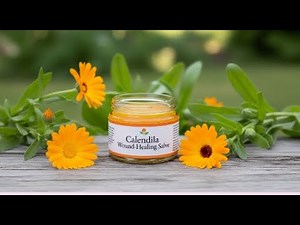 🌼 Heal Cuts & Scrapes Naturally! | DIY Calendula Wound-Healing Salve 🧴