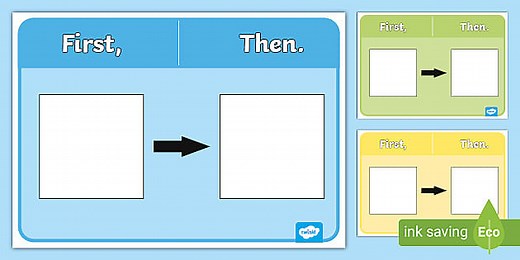 First, Then Visual Schedule Strip
