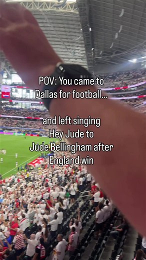 England Win in Dallas: Singing Hey Jude for Jude Bellingham