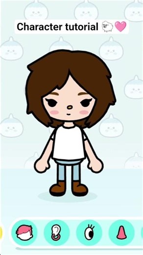 Cute character Tutorial 🐑🩷 #tocaboca #fyp #kidsgames #cute #school