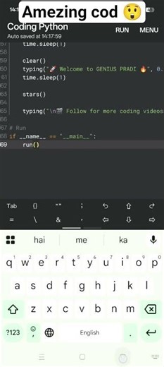 Amezing cod python coding skills #coding #python #vairalshort