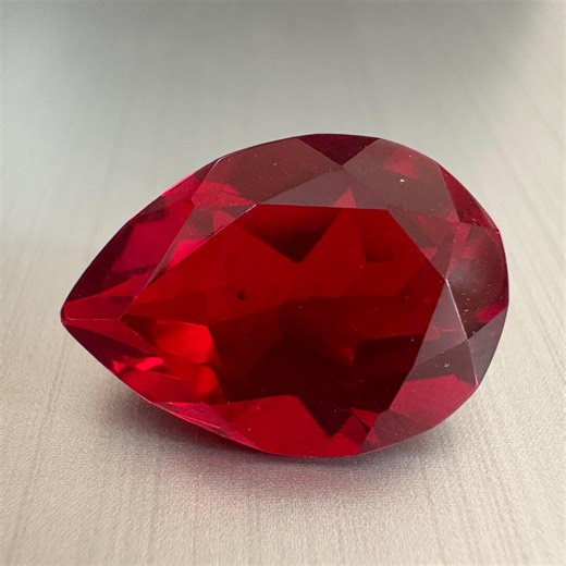 13x18mm Ruby Faceted Pear Cut Stone - Price per Piece - Etsy