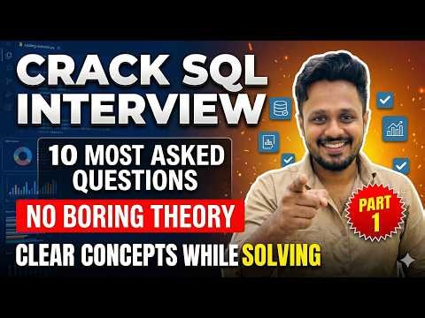 Top 10 SQL Interview Questions for Data Analysts (Step-by-Step) | Part 1