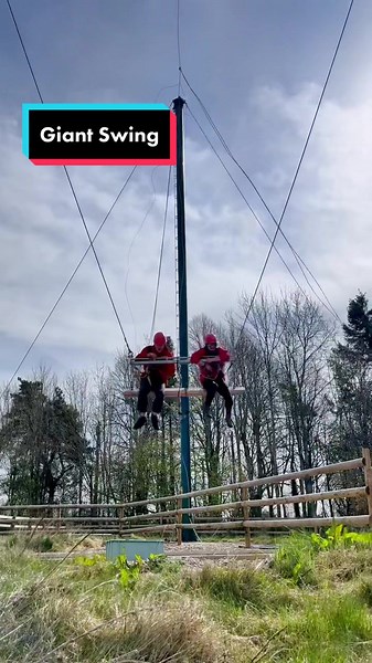The biggest Adrenaline shock of them all! #giant #swing #giantswing #height #fun #thrill #adrenaline #fyp #foryou #foryoupage #viral #outdoor #sun