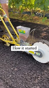 Tis the season of greens. We’re seeding lots of arugula, lettuce, baby greens, bok choy, carrots, beets, and more. For the direct seeding we use a @jang_seeder_official which has different gears, sprockets and rollers/cartridges to make sure seed depth, spacing and density is accurate. It’s by far the biggest time saver and value for money on the farm. It plows, drops a seed, covers up the trench and compresses the soil with the back wheel all in one go. We do 7 rows of baby greens on a 30” bed 