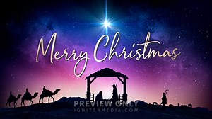 Christmas Night Nativity - Merry Christmas - Title Graphics