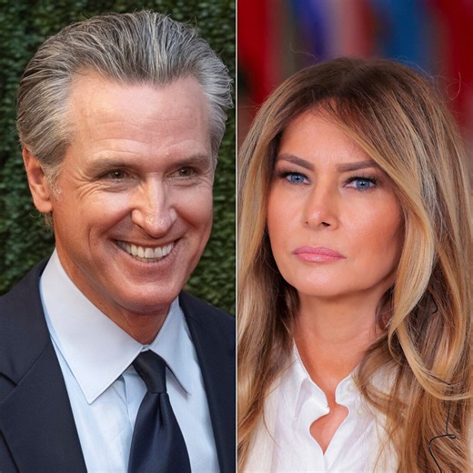 Gavin Newsom’s team inserts Donald Trump into Melania Trump's robot walk and… wow