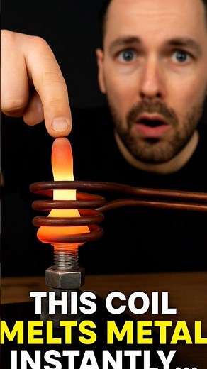 This Coil Melts Metal Instantly… But Not a Human Hand! | Induction Heating Explained