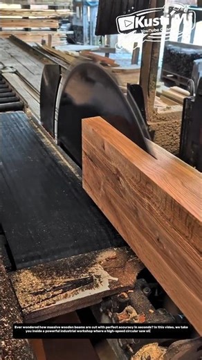 Satisfying Precision Wood Cutting | Industrial Circular Saw in Action "Oddly Satisfying!"