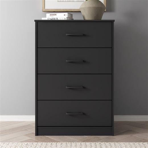 Mainstays Ardent 4 Drawer Dresser, Black