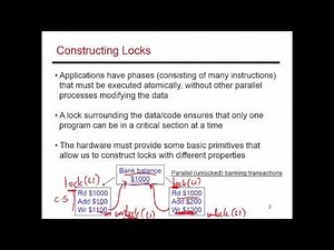Video 76: Synchronization Primitives, CS/ECE 3810 Computer Organization