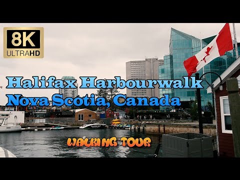 Walking Tour of the Halifax HarbourWalk in Nova Scotia! Quick Travel VLOG in Stunning 8K UHD
