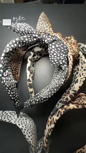 Leopard print hair hoop or band various designs and patterns 5 pieces #fypシ゚ #headbands #animalprint #giftidea #xmasgift