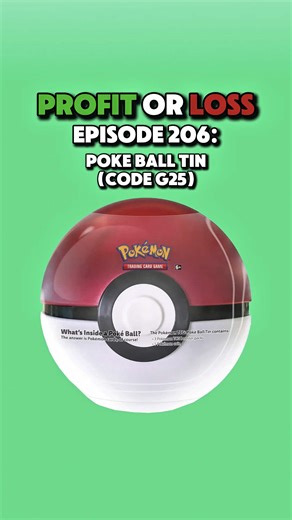 Opening a Poké Ball Tin! (Code: G25) - Profit or Loss Episode 206 #pokemon #pokemoncards #packopening #pokemontcg #pokeballtin
