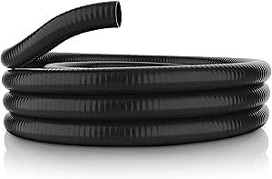 Alpine Corporation 25 Ft. PVC Ultra-Flex Hose with 1-1/4" Inside Diameter for S-4 Fittings, Black
