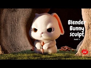 “How to Model a Cute Bunny in Blender | 3D Character Modelling (Part 1)”