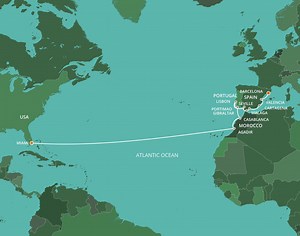 Transatlantic Cruise: Barcelona To Miami - Azamara (24 Night Cruise from Barcelona to Miami)