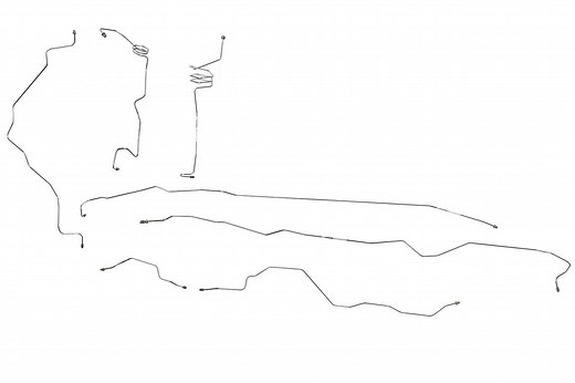 Ford F150 Brake Line Set 1995 2WD Ext Cab 6.5ft Bed 4.9L BLF-107-SS1D Stainless Steel