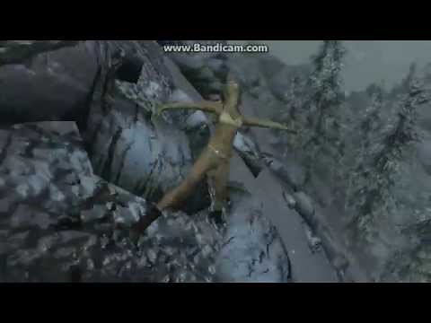 Skyrim - Falling death scenes (Death cam duration MOD)