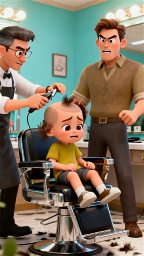 How did Dad shave Brother's head bald? #cartoon #animation