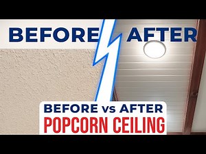 No scraping - Easy way to cover popcorn ceiling