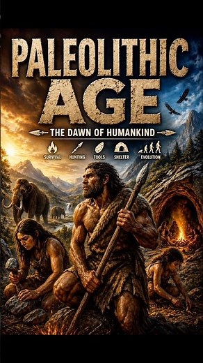 Paleolithic Stone Age | Oldest Phase of Human History 🔥 | UPSC Shorts