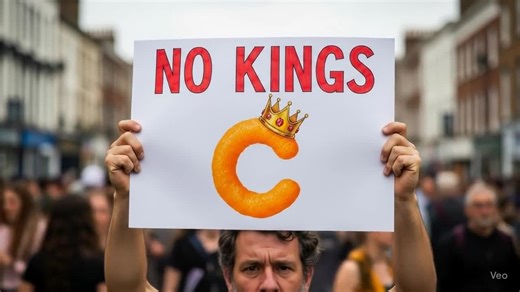 No Kings Protest Sign: Crowned Cheeto Anti-monarchy Art (digital Download) - Etsy Canada