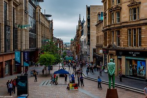 Buchanan Street in Glasgow, Scotland