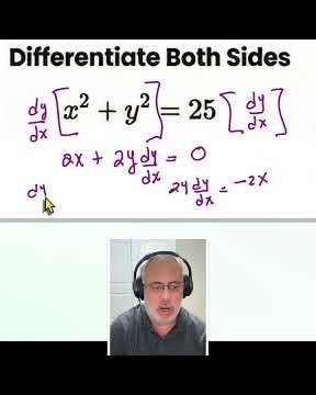 Implicit differentiation#maths #calculus