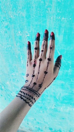 Easy Back Hand Mehndi Design | Simple Star Line Mehndi | Minimal Mehndi 2026 #shorts