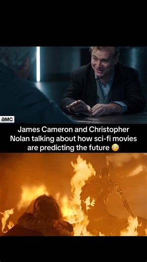 BLURAYANGEL on Instagram: "James Cameron and Christopher Nolan talking about how sci-fi movies are predicting the future 😳 @blurayangel #jamescameron #avatarfireandash #christophernolan #2001aspaceodyssey #blurayangel"