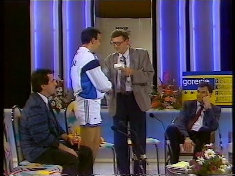Eurobasket 1989, Galis ,Divac in studio after final.