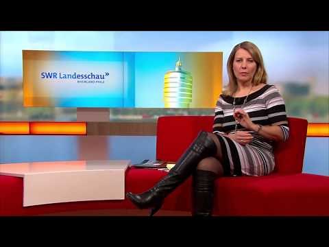 NYLONS Patricia Kuell OTK BOOTS stiefel thigh highs19-03-2013 Landesschau LEGS