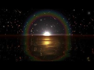 Golden Ocean Horizon ~Shooting Stars Night Sky~ 30Min. HD Wallpaper Free Animation Background