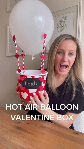 DIY Hot Air Balloon Valentine Box Tutorial for Kids