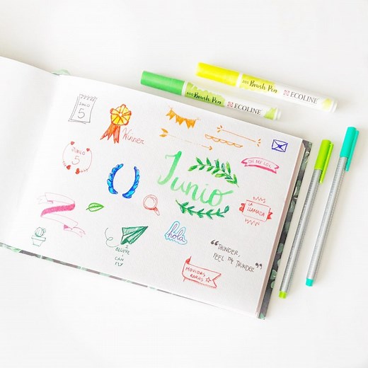 Plantillas e imprimibles para tu bullet journal - Cosas Molonas