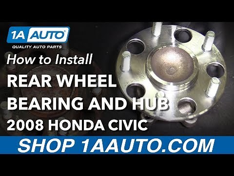 How to Replace Rear Wheel Bearing Hub Assembly 06-12 Honda Civic