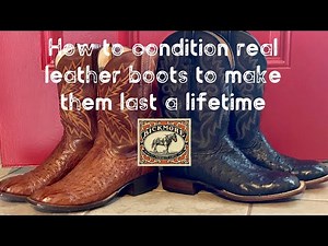 How To Make Real Leather Boots Last A Lifetime//BICKMORE LEATHER CONDITIONER
