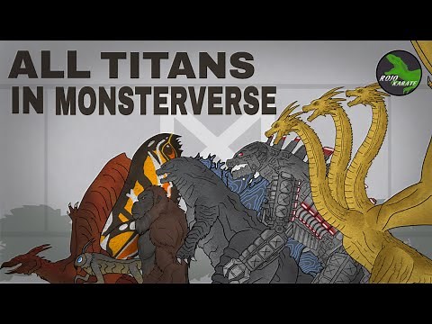 All Titans in Monsterverse || Size Comparison || [Animated]
