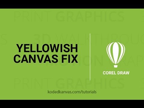 How to change yellowish color to white in Coreldraw -White color shows as Yellow