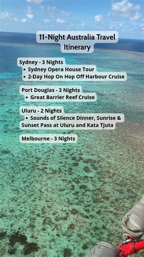 Ready for an epic Aussie adventure? Dive into the Great Barrier Reef, explore the Outback, marvel at Sydney's icons, and soak in Melbourne's vibes all in one trip! ️️ This two-week journey is tailor-made for explorers and thrill-seekers! Top-rated activities and hotels ensure you make the most of your time in Australia. 拾✨ Get more info and book this itinerary by clicking here: https://bit.ly/3J5dIAR | About Australia - Australian Travel | Facebook