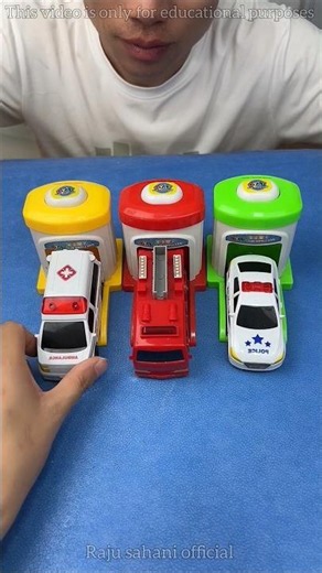 Police Car, Fire Truck & Ambulance Parking Challenge! 🚓🚒🚑 Kids Toy Garage Fun